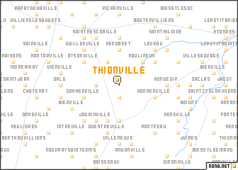 map of Thionville