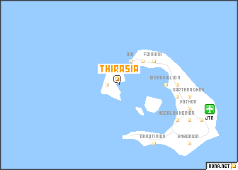 map of Thirasía