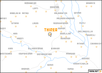 map of Thiréa