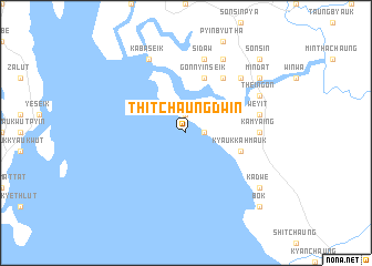 map of Thitchaungdwin