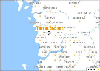 map of Thithladaung