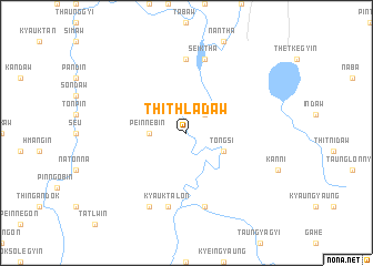map of Thithladaw