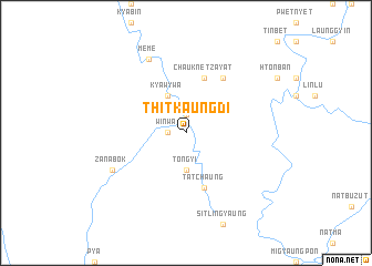 map of Thitkaungdi