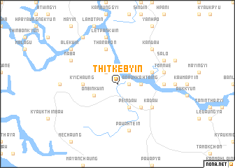 map of Thitkebyin