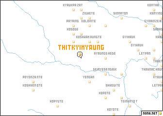 map of Thitkyimyaung