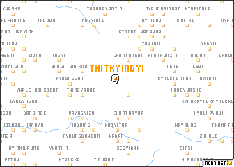 map of Thitkyingyi