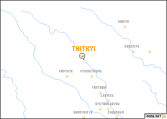 map of Thitkyi