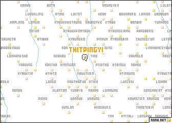 map of Thitpingyi