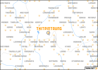 map of Thitpintaung