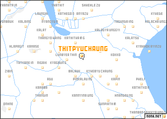 map of Thitpyuchaung