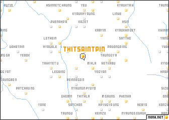 map of Thitsaintpin