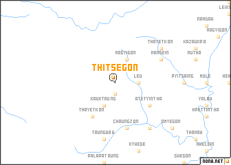 map of Thitsegon