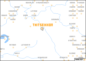 map of Thitseikkon