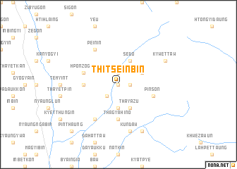 map of Thitseinbin