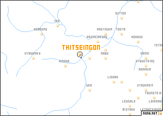 map of Thitseingon