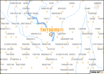 map of Thitseingyi