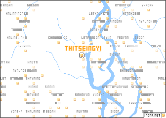 map of Thitseingyi