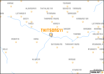 map of Thitsongyi