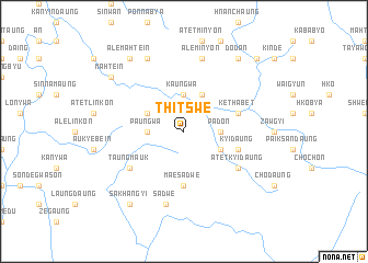 map of Thitswe
