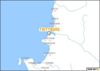 map of Thityaung