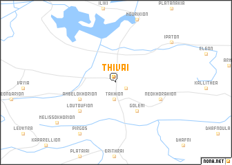 map of Thívai