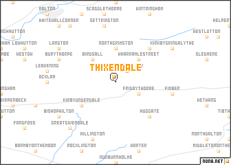 map of Thixendale