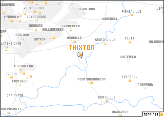 map of Thixton