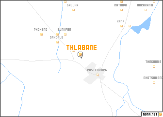 map of Thlabane