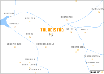 map of Thladistad