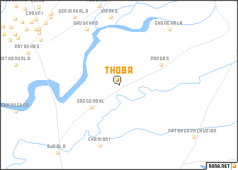 map of Thoba