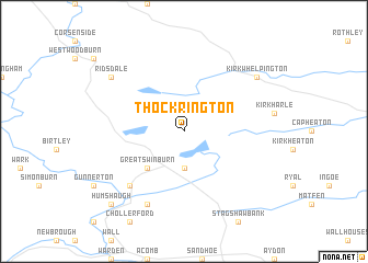 map of Thockrington