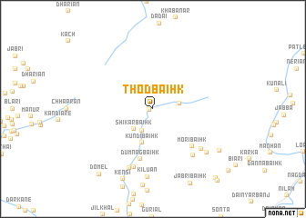map of Thod Baihk