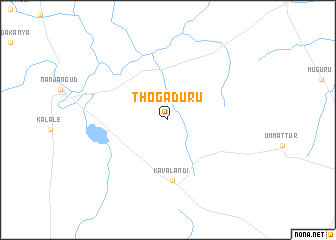map of Thogadūru