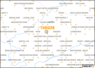 map of Thoigné