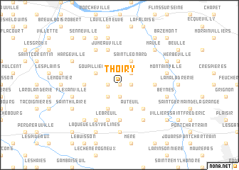 map of Thoiry