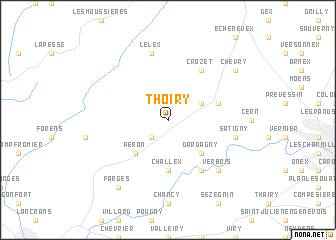map of Thoiry