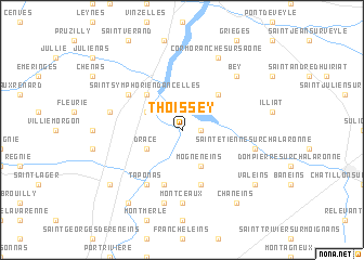 map of Thoissey