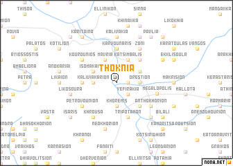 map of Thoknía