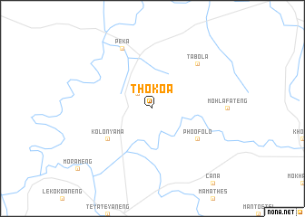 map of Thokoa