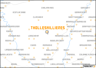 map of Thol-lès-Millières