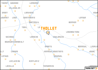 map of Thollet