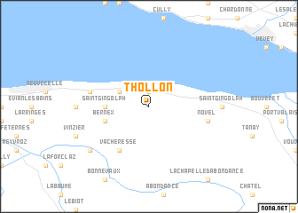 map of Thollon