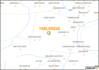 map of Tholongwe