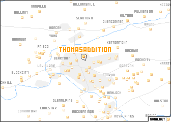 map of Thomas Addition