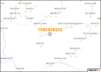 map of Thomasberg