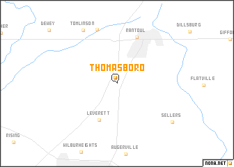 map of Thomasboro