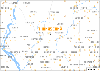 map of Thomas Camp