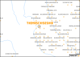 map of Thomas Chiseshia