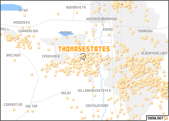 map of Thomas Estates