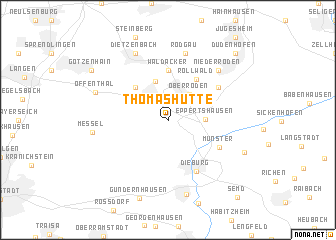 map of Thomashütte